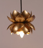 Lotus Gold Metal Single Hanging Lights