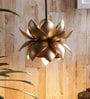 Lotus Gold Metal Single Hanging Lights