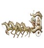 Gold Iron Shri Krishna Gita Updesh Metal Wall Art