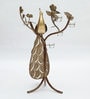 Gold Iron Standing Peacock Figurine