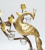 Gold Iron Standing Peacock Figurine