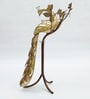 Gold Iron Standing Peacock Figurine