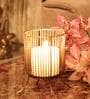 Gold Decorative Iron Candle Holder