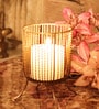 Gold Decorative Iron Candle Holder