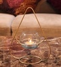 Gold Iron Table Tea Light Holder