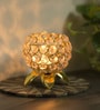 Gold Iron Tealight Holder Decorative Candle Stand