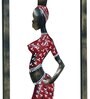 Gold Iron Tribal Lady Metal Wall Art