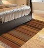 Gold Jute Reversible Hand Woven 5 x 3 Feet Dhurrie