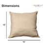 Gold Solid Jute 18 x 18 Inches Cushion Covers (Set of 3)