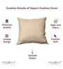 Gold Solid Jute 18 x 18 Inches Cushion Covers (Set of 3)