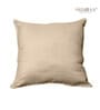 Gold Solid Jute 18 x 18 Inches Cushion Covers (Set of 3)