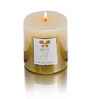 Golden Lacquered Wax Dayna Glitter Decorative Candle