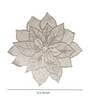 Petals (12x18) Gold Leather (Set of 6) Placemat