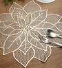 Petals (12x18) Gold Leather (Set of 6) Placemat