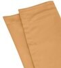 Gold lightweight Satin Solids 7ft Light Filtering Rod Pocket Door Curtains (2 Pcs)