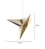 Gold Lokta Fibre Paper Single Hanging Light