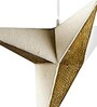 Gold Lokta Fibre Paper Single Hanging Light