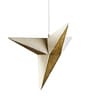 Gold Lokta Fibre Paper Single Hanging Light