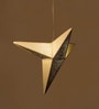 Gold Lokta Fibre Paper Single Hanging Light