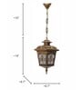 Zeta Gold Gold Aluminium Hanging Light
