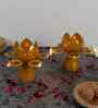 Gold Lotus  Lotus Tealight Holder Set of 2