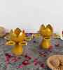 Gold Lotus  Lotus Tealight Holder Set of 2
