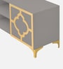 Gold Lux TV Unit In Grey In Grey finish
