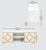 Gold Lux TV Unit In White In White finish