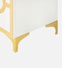 Gold Lux TV Unit In White In White finish