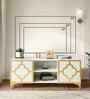 Gold Lux TV Unit In White In White finish