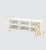 Gold Lux TV Unit In White In White finish