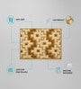 Gold Abstract Microfiber 24X16 Inches Anti-Skid Door Mat