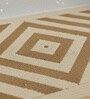 Gold Geometric Microfiber 24X16 Inches Anti-Skid Door Mat