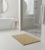 Gold Geometric Microfiber 24X16 Inches Anti-Skid Door Mat