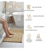 Gold Geometric Microfiber 24X16 Inches Anti-Skid Door Mat
