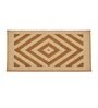 Gold Geometric Microfiber 24X16 Inches Anti-Skid Door Mat