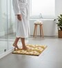 Gold Abstract Microfiber 24X16 Inches Anti-Skid Door Mat