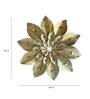 Gold Mallow Flower Gold Metal Wall Art