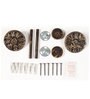 Gold Matt Iron 4 Pc Iron Tie Back Hook Set