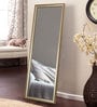 Engineered Wood Full Length Mirror in Gold Color