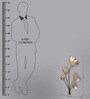 Wrought Iron Lotus Flower In Golden Wall Art