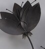 Wrought Iron Lotus Flower In Golden Wall Art