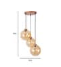 Krasto Gold Metal Cluster Hanging Light