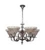 Humphry Gold Metal Shaded Chandelier