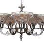 Humphry Gold Metal Shaded Chandelier