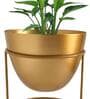 Gold Metal Alle Desk Pot Desk Pot