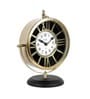 Daxon Golden Metal Analog Table Clock