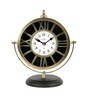 Daxon Golden Metal Analog Table Clock