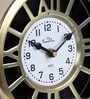 Daxon Golden Metal Analog Table Clock
