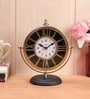 Daxon Golden Metal Analog Table Clock